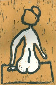 "Den siddende Lejla" - beige
