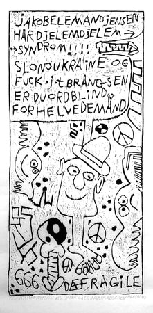 "Jakob Ellemand Jensen har djelemdjelem syndrom!!! Slono ukraine og fuck it brangsen er du ordblind for helvede mand"