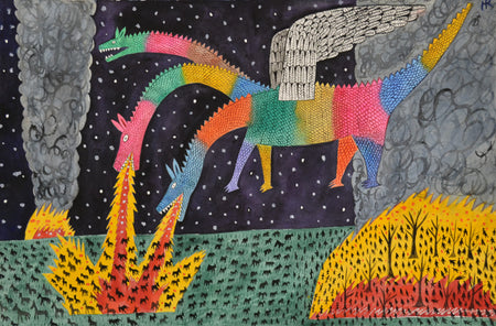 "Rainbow Dragon Scorches the Earth" 